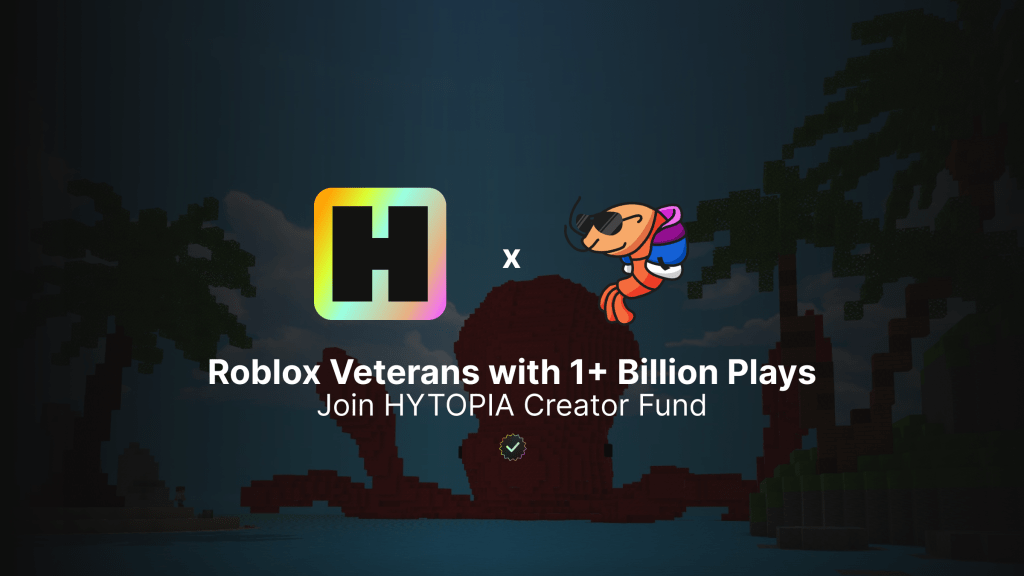 Roblox Veterans Retro Shrimp, with 1+ Billion Plays, Join HYTOPIA Creator&nbsp;Fund